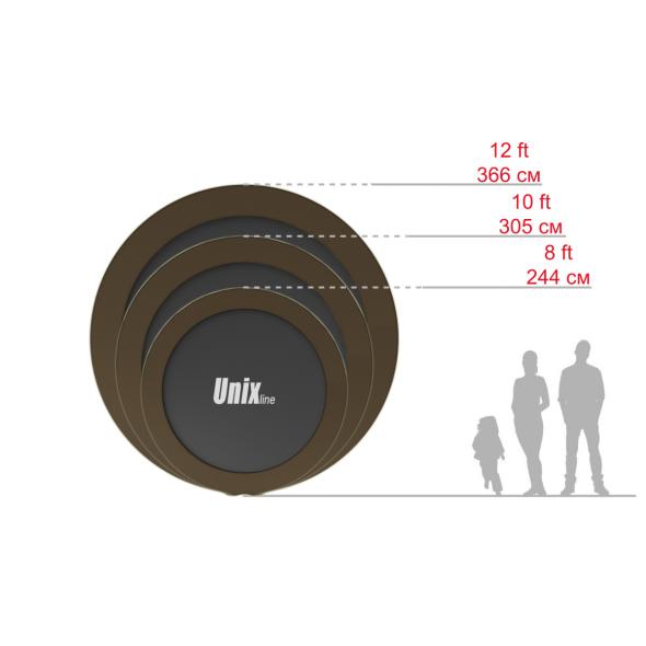 Батут UNIX line Black&Brown, 10 ft (outside) preview 16