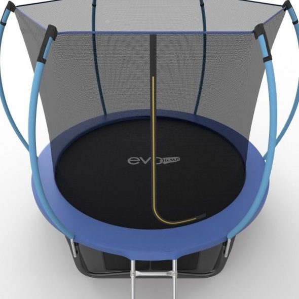 Батут EVO JUMP Internal + Lower net, 8ft (синий) с внутренней сеткой и лестницей + нижняя сеть preview 4