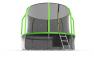 Батут EVO JUMP Cosmo 12ft (Green) с внутренней сеткой и лестницей + нижняя сеть preview 4