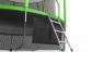 Батут EVO JUMP Cosmo 12ft (Green) с внутренней сеткой и лестницей + нижняя сеть preview 7