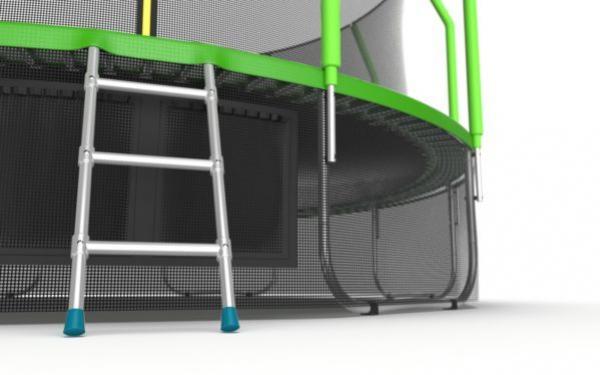 Батут EVO JUMP Cosmo 16ft (Green) с внутренней сеткой и лестницей + нижняя сеть preview 8