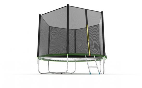 Батут EVO JUMP External, 10ft (зеленый) с внешней сеткой и лестницей preview 4