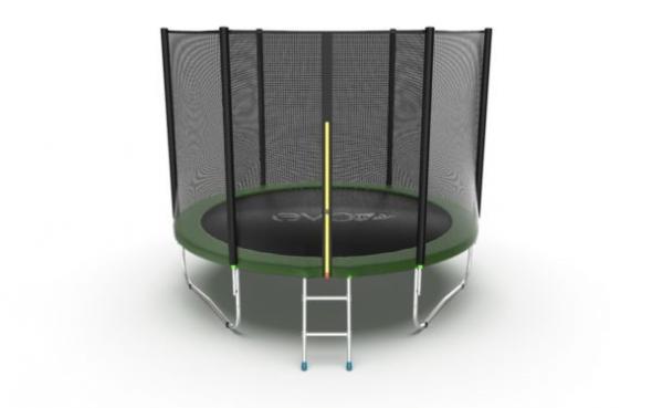 Батут EVO JUMP External, 10ft (зеленый) с внешней сеткой и лестницей preview 2