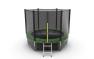 Батут EVO JUMP External + Lower net, 8ft (зеленый) с внешней сеткой и лестницей + нижняя сеть preview 3