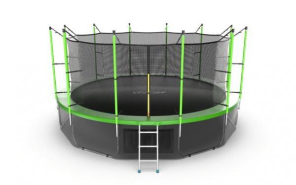 Батут EVO JUMP Internal, 16ft с внутренней сеткой и лестницей + нижняя сеть  preview 4