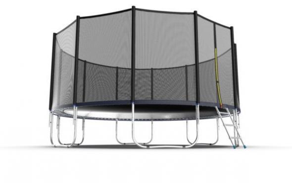 Батут EVO JUMP External, 16ft с внешней сеткой и лестницей preview 7