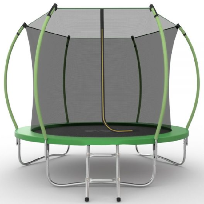 Батут EVO JUMP Internal, 10ft (зеленый) с внутренней сеткой и лестницей