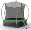 Батут EVO JUMP Internal + Lower net, 8ft (зеленый) с внутренней сеткой и лестницей + нижняя сеть preview 3