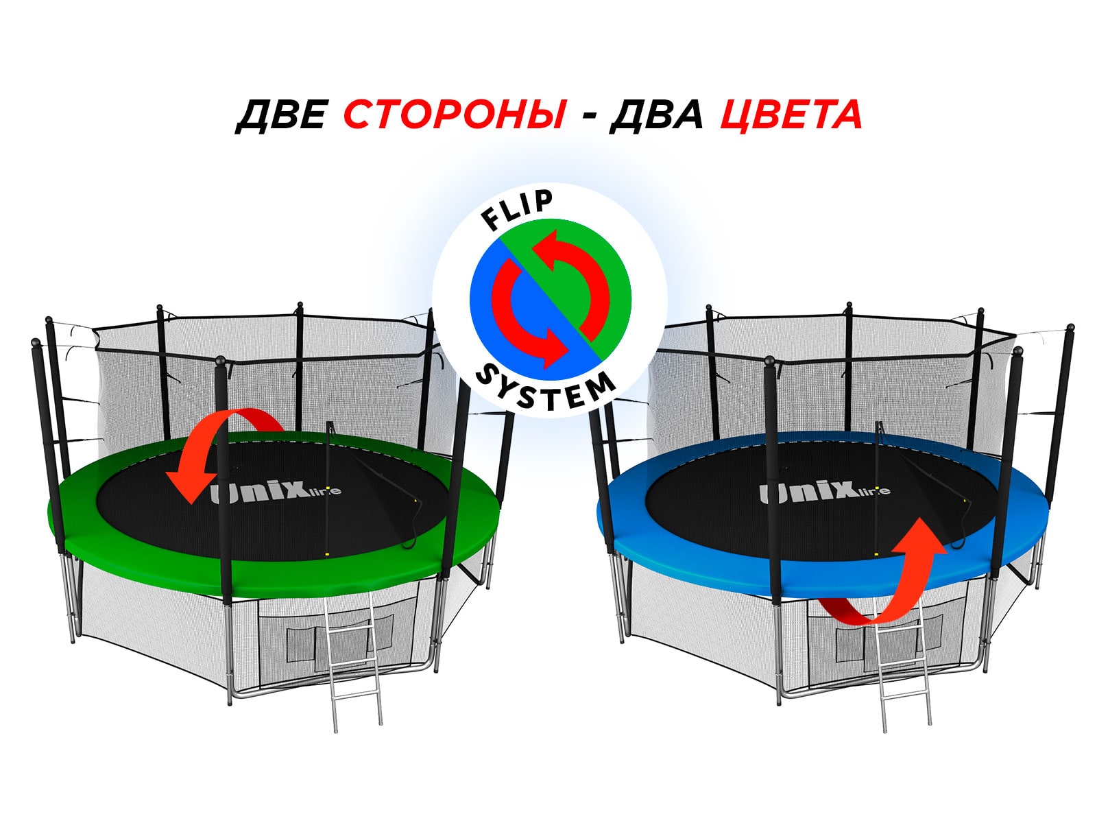 Батут UNIX line Classic 14 ft (inside) preview 2