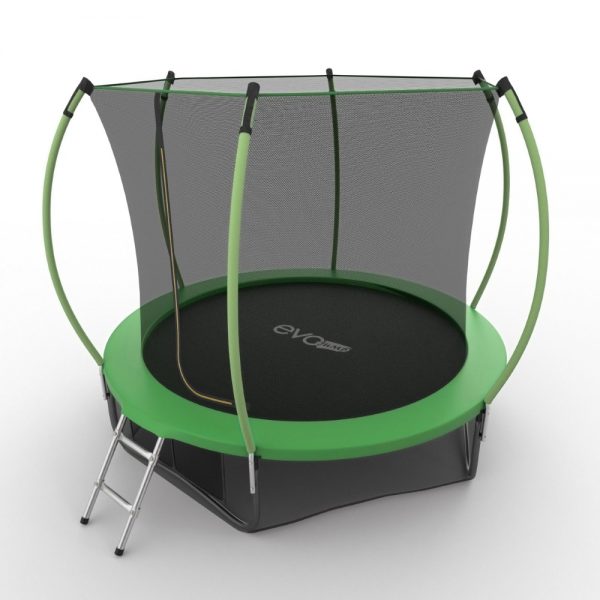 Батут EVO JUMP Internal + Lower net, 10ft (зеленый) с внутренней сеткой и лестницей + нижняя сеть preview 5