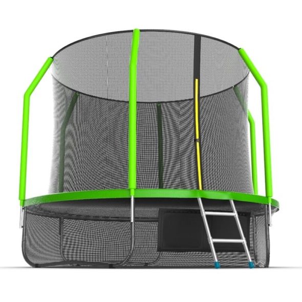 Батут EVO JUMP Cosmo 10ft (Green) с внутренней сеткой и лестницей + нижняя сеть preview 3