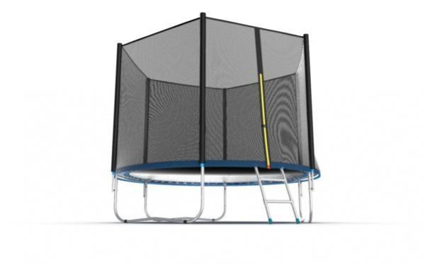 Батут EVO JUMP External, 10ft (синий) с внешней сеткой и лестницей preview 4