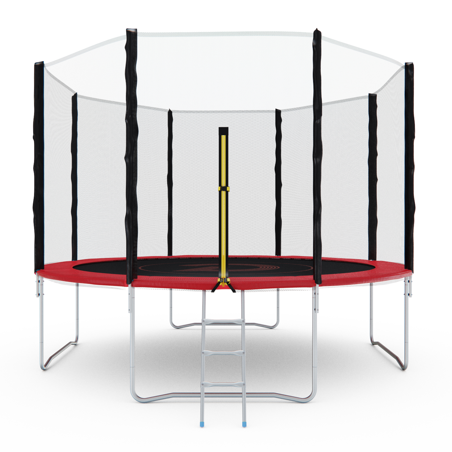 Батут с сеткой DFC PELPO 12ft с лестницей, RED preview 2
