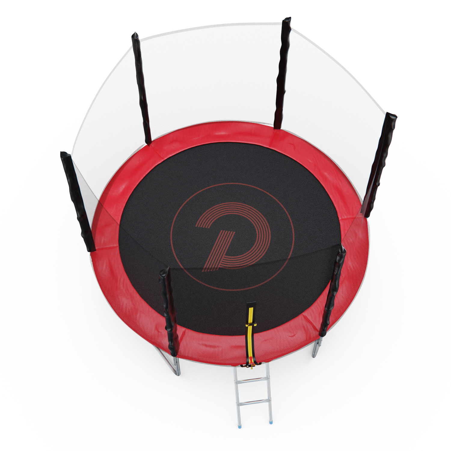 Батут с сеткой DFC PELPO 10ft с лестницей, RED preview 7