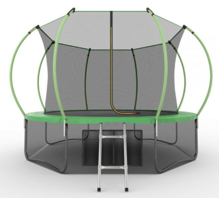 Батут EVO JUMP Internal, 12ft с внутренней сеткой и лестницей + нижняя сеть