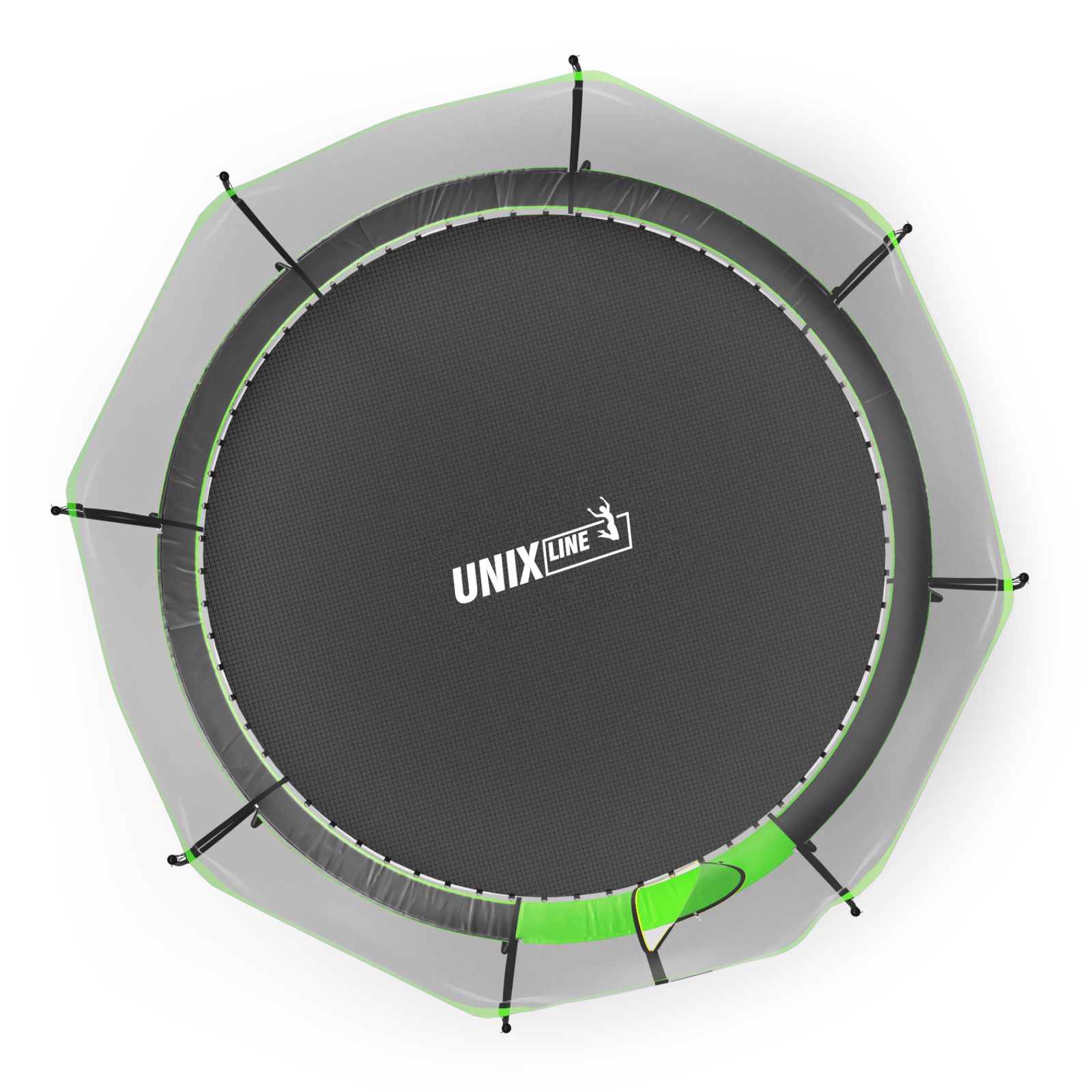 Батут UNIX Line 12 ft UFO Green preview 6